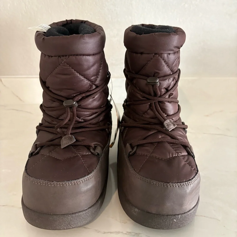 Ugg Noeme Snow‎ Winter Kid Boots Sz 3 Brown